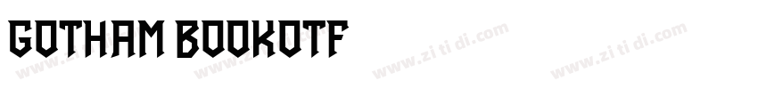 Gotham Bookotf字体转换
